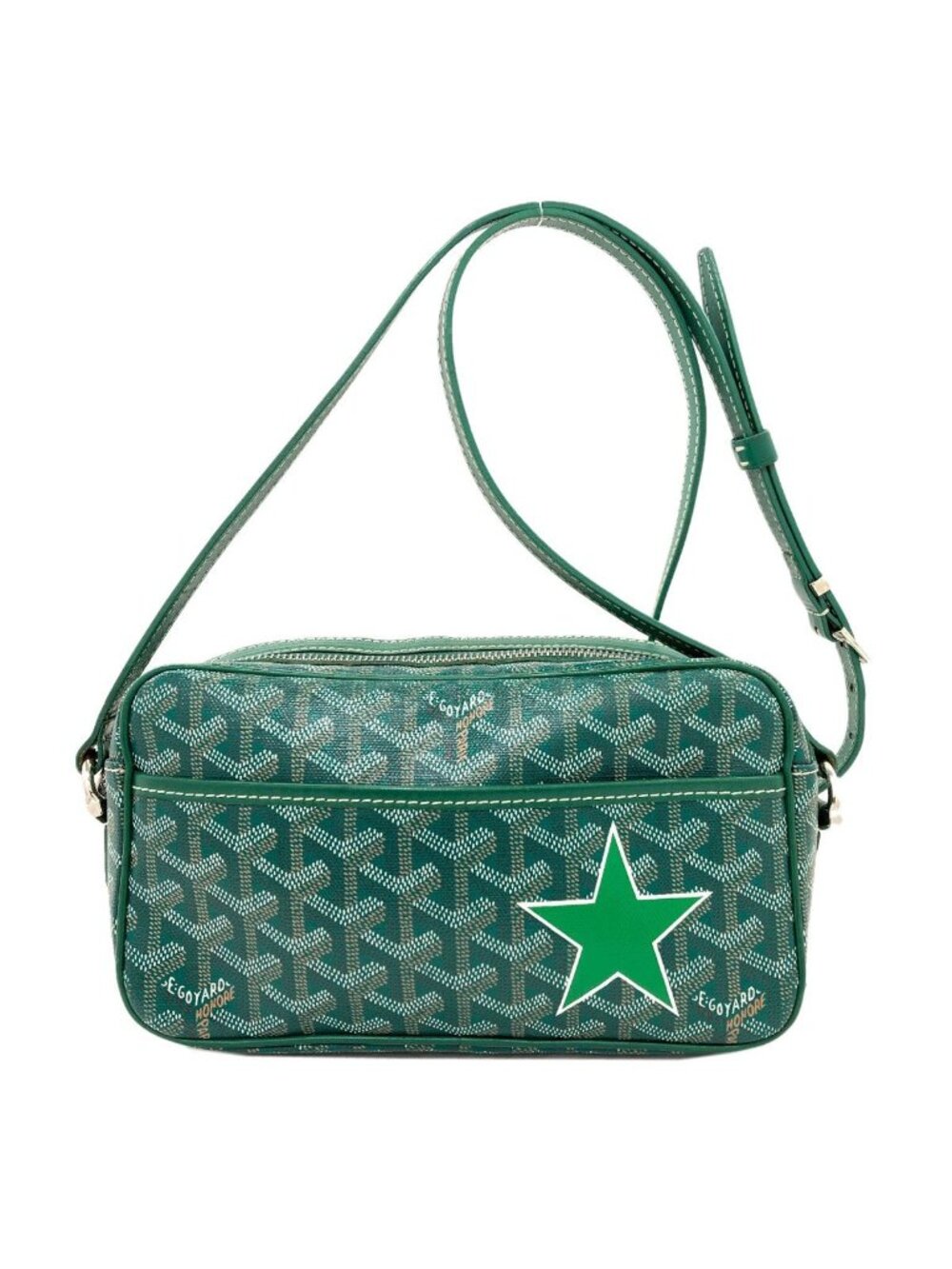Goyard Cup Vert PM Star Print Long Shoulder Bag